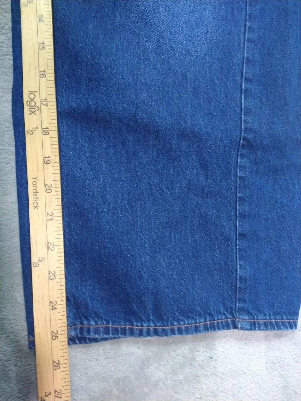 American Eagle Jeans Womens 8 Short Blue Denim Dreamy Drape Barrel Strigid Dark